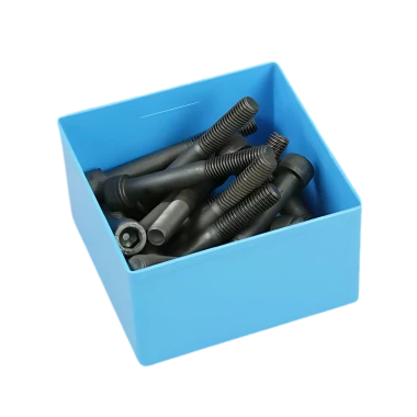 Pojemnik warsztatowy, wewnętrzny 108x108x63 mm Niebieski - 2.webp
