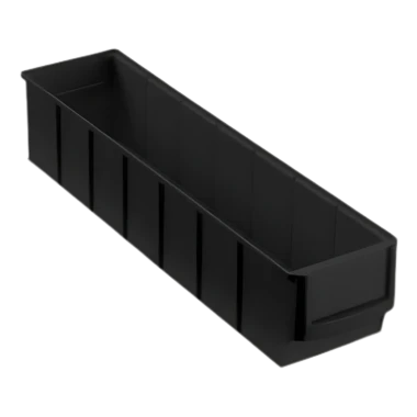 Pojemnik magazynowy czarny ESD - 400x90x80 mm.webp