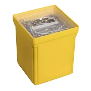 Pojemnik z pokrywą żółty 107x107x128 mm - 3.webp