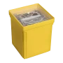 Pojemnik z pokrywą żółty 107x107x128 mm - 3.webp