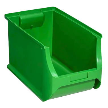 Pojemnik magazynowy zielony nr 4H - 355x205x200 mm.webp