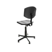 Obrotowe krzesło przemysłowe PurActive ze stopkami i pianką integralną - 2.webp