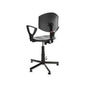 Obrotowe krzesło przemysłowe PurActive PD ze stopkami pianką i podłokietnikami - 2.webp