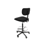 Obrotowe krzesło przemysłowe Black 01 H+RING WH z kółkami i podnóżkiem - 2.png
