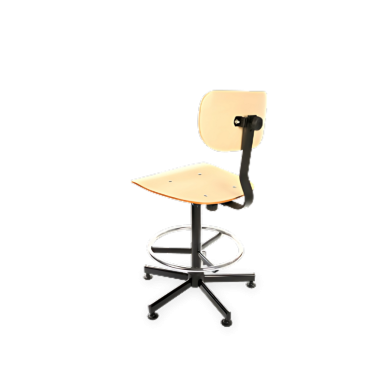 Obrotowe krzesło szkolne Black 02 H+RING ze stopkami i podnóżkiem - 2.png