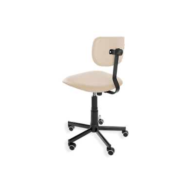 Obrotowe krzesło przemysłowe Black Eco WH z kółkami - 2.png