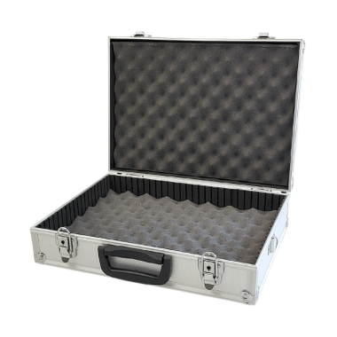 Walizka aluminiowa średnia + pianka - 430x310x115 mm - 1