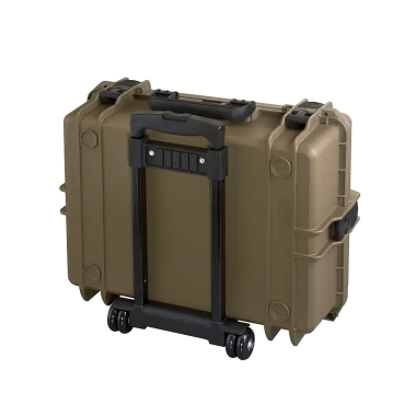 Brązowa walizka hermetyczna z kółkami MAX505TR 555x445x258 mm - 2