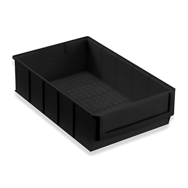 Pojemnik magazynowy czarny ESD 180x300x80 mm - 1