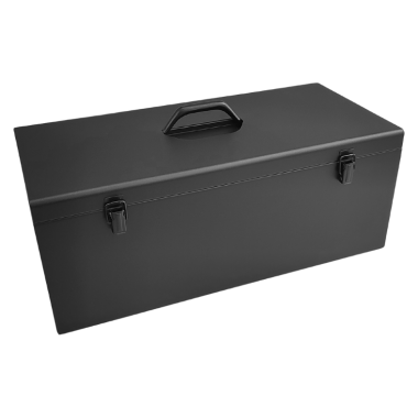 Skrzynia metalowa narzędziowa czarna 580x270x230 mm - 1