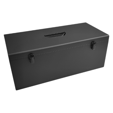 Skrzynia metalowa narzędziowa czarna 580x270x230 mm - 2
