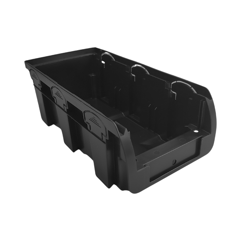 Pojemnik magazynowy warsztatowy czarny nr 2L - 215x102x75 mm - 1